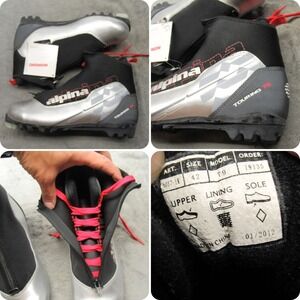 Alpina Mens Ski Boots 9 EU42 Black T9 Touring Cross Country Nordic Ski‎ NWD